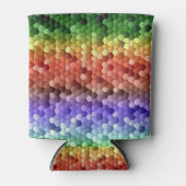Rafraîchisseur Pour Canette Motif de mosaïque arc-en-ciel (Devant)