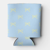 Rafraîchisseur Pour Canette Motif de nœud bleu et jaune Fête moderne pastel (Devant)