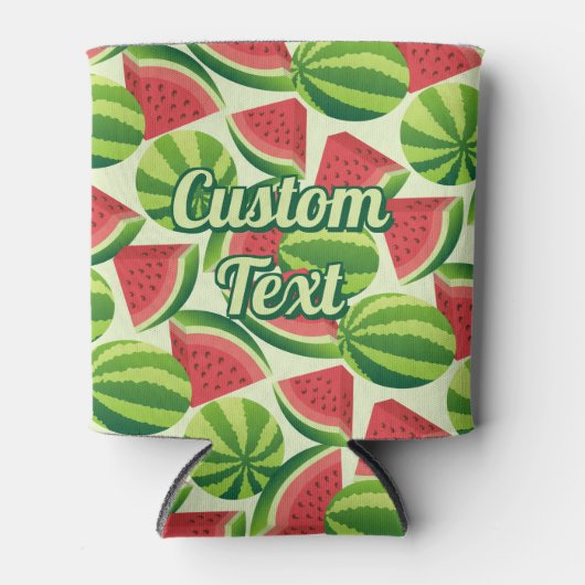 Rafraîchisseur Pour Canette Motif de pastèque (Devant)