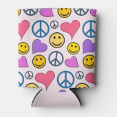 Rafraîchisseur Pour Canette Motif de Peace Love Laugh (Devant)