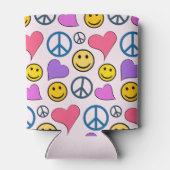 Rafraîchisseur Pour Canette Motif de Peace Love Laugh (Dos)