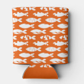 Rafraîchisseur Pour Canette Motif de pêche Orange White (Dos)