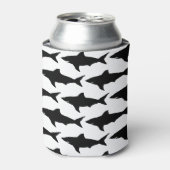 Rafraîchisseur Pour Canette Motif de requin noir et blanc peut refroidir (Can devant)