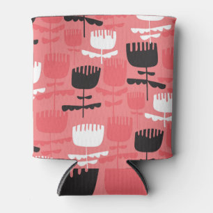 Rafraîchisseur Pour Canette Motif de silhouette des fleurs de tulipe à la mode