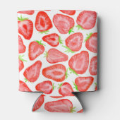 Rafraîchisseur Pour Canette Motif de tranches de fraise d'aquarelle (Dos)
