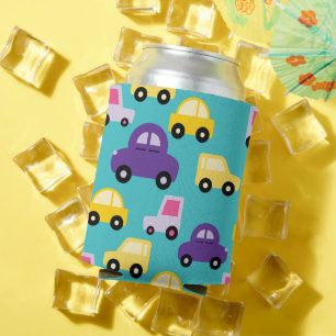 Rafraîchisseur Pour Canette Motif de voitures de jouets multicolores