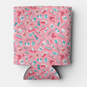 Rafraîchisseur Pour Canette Motif dentaire rose (Devant)