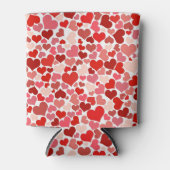 Rafraîchisseur Pour Canette Motif Des Coeurs, Coeurs Rouges, Amour (Devant)