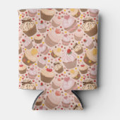 Rafraîchisseur Pour Canette Motif des cupcakes de fête (Devant)