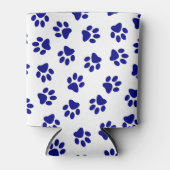 Rafraîchisseur Pour Canette Motif Des Paws, Paws Chiens, Paws Bleus Marine (Devant)