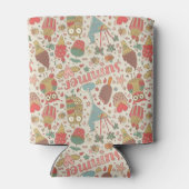 Rafraîchisseur Pour Canette Motif D'Été Avec Glace (Dos)