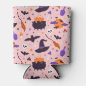 Rafraîchisseur Pour Canette Motif d'Halloween mou et rose (Devant)