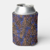 Rafraîchisseur Pour Canette Motif d'impression Leopard et Zebra (Can devant)