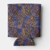 Rafraîchisseur Pour Canette Motif d'impression Leopard et Zebra (Devant)