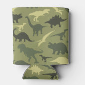 Rafraîchisseur Pour Canette Motif Dinosaure, Silhouette Dinosaure, Dino Vert (Dos)