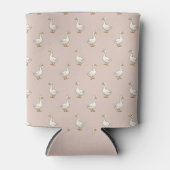Rafraîchisseur Pour Canette Motif d'oie blanche mignonne (Devant)