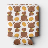 Rafraîchisseur Pour Canette Motif D'Ours, Ours Mignons, Automne, Citrouille (Dos)
