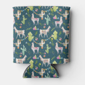 Rafraîchisseur Pour Canette Motif Drapeau Llama Aquarelle (Devant)