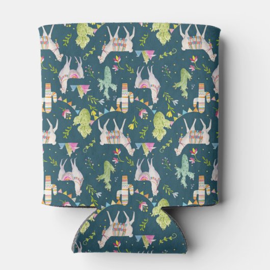 Rafraîchisseur Pour Canette Motif Drapeau Llama Aquarelle (Dos)