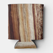 Rafraîchisseur Pour Canette Motif du grain de bois (Devant)