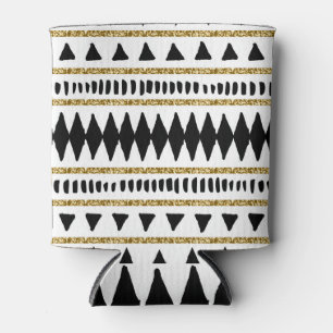 Rafraîchisseur Pour Canette Motif ethnique Black Gold Parties scintillant