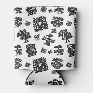 Rafraîchisseur Pour Canette Motif ethnique noir maya