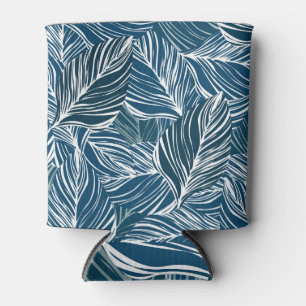 Rafraîchisseur Pour Canette Motif Feuille bleue : Papier peint Vintage.