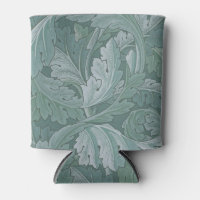 Motif feuille d'acanthe bleu sarcelle de William M