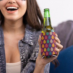 Rafraîchisseur Pour Canette Motif Feuilles d'automne