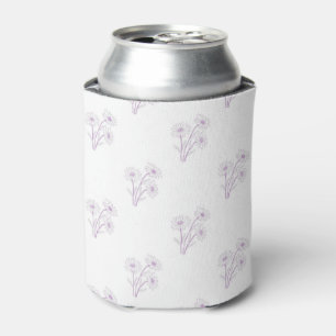 Rafraîchisseur Pour Canette Motif floral violet simple bohème vintage fête
