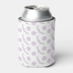 Rafraîchisseur Pour Canette Motif floral violet simple bohème vintage fête