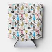 Rafraîchisseur Pour Canette Motif géométrique moderne Cactus (Devant)