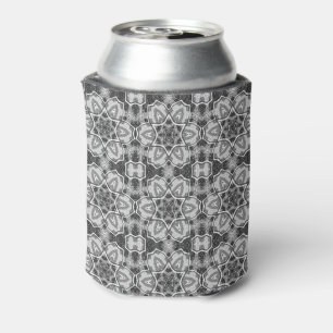 Rafraîchisseur Pour Canette Motif géométrique noir blanc