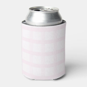 Rafraîchisseur Pour Canette Motif Gingham Rose Quartz Rose et Pastel