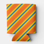 Rafraîchisseur Pour Canette Motif Gras Bleu, Orange Et Jaune (Dos)