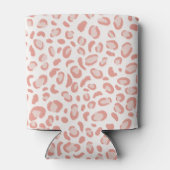 Rafraîchisseur Pour Canette Motif léopard rose corail moderne (Dos)