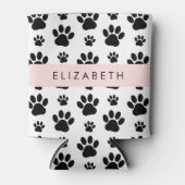 Rafraîchisseur Pour Canette Motif mâle, Patrouilles de chien, Noir et Blanc, V (Devant)