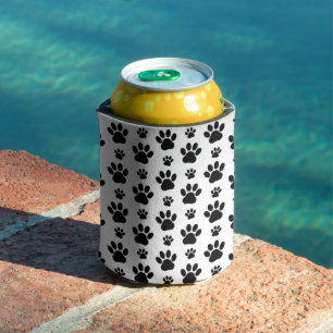 Rafraîchisseur Pour Canette Motif mâle, pattes de chien, Empreintes de pattes,