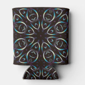 Rafraîchisseur Pour Canette Motif Mandala en or bleu Lilac (Dos)