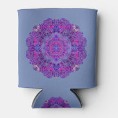 Rafraîchisseur Pour Canette Motif Mandala rose & violet (Devant)