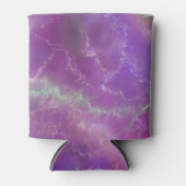 Rafraîchisseur Pour Canette Motif marbre rose, violet et argent (Devant)