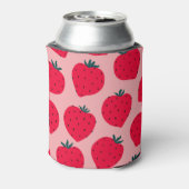 Rafraîchisseur Pour Canette Motif moderne fraise rose sans fil (Can Dos)