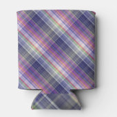 Rafraîchisseur Pour Canette Motif moderne Tartan violet Tan Plaid. (Dos)