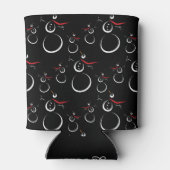 Rafraîchisseur Pour Canette Motif motoneige d'hiver mignon noir (Dos)