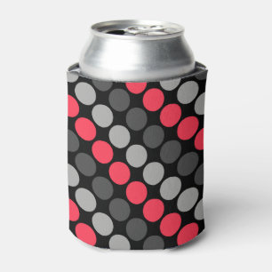 Rafraîchisseur Pour Canette Motif multicolore Retro Soixante Pois gris