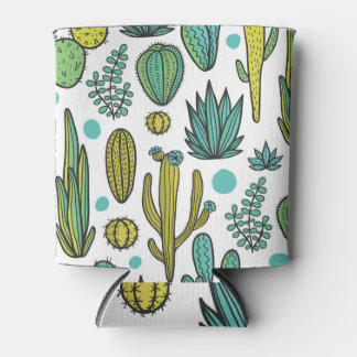 Rafraîchisseur Pour Canette Motif naturel Cactus dessinés à la main