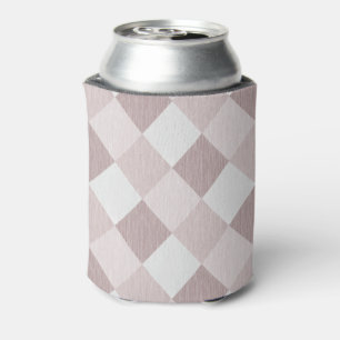 Rafraîchisseur Pour Canette Motif Oblique de géométrique beige et gris