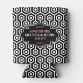 Rafraîchisseur Pour Canette Motif octogonal moderne géométrique (Dos)