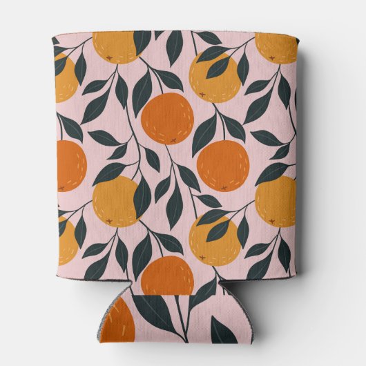 Rafraîchisseur Pour Canette Motif orange vibrant (Dos)