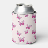 Rafraîchisseur Pour Canette Motif papillon rose mou (Can devant)